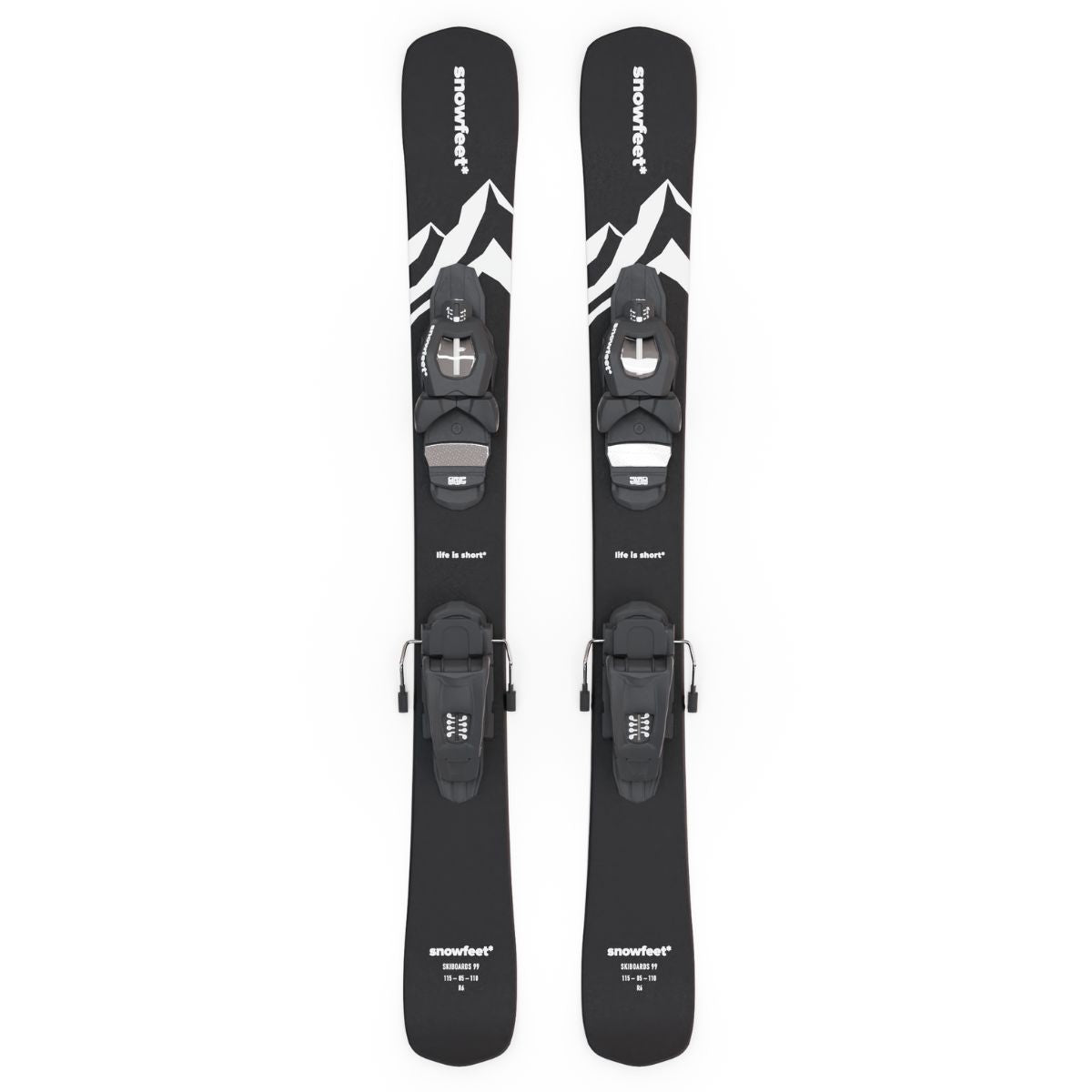 Snowfeet* Skiblades | 99 CM | Skiboards Snowblades Short Skis