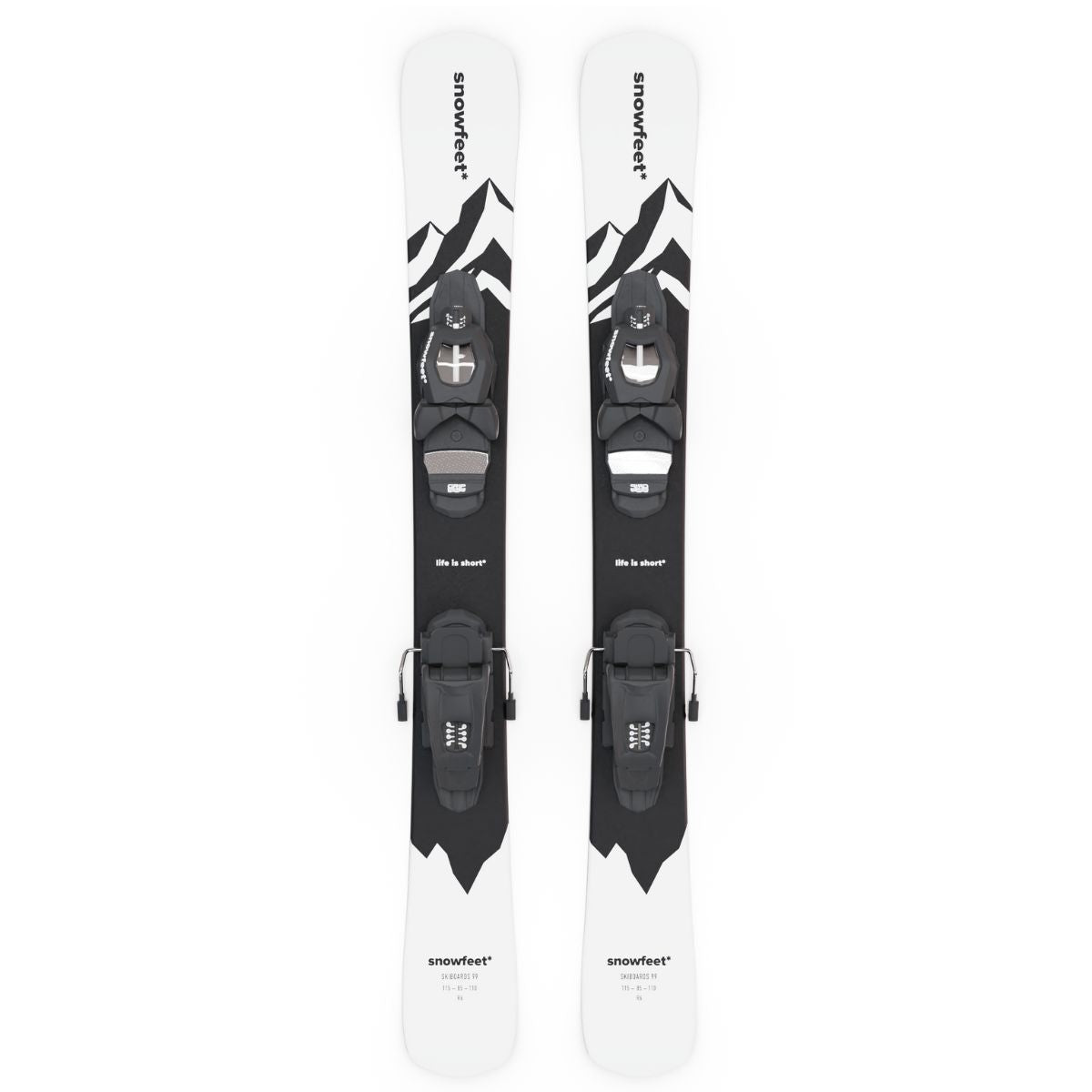 Snowfeet* Skiblades | 99 CM | Skiboards Snowblades Short Skis