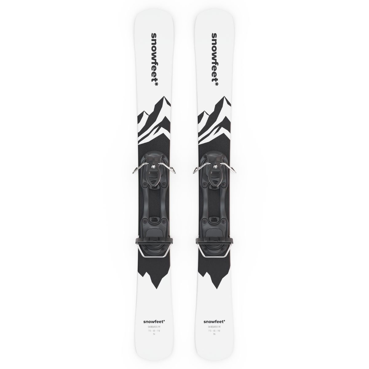 Snowfeet* Skiblades | 99 CM | Skiboards Snowblades Short Skis