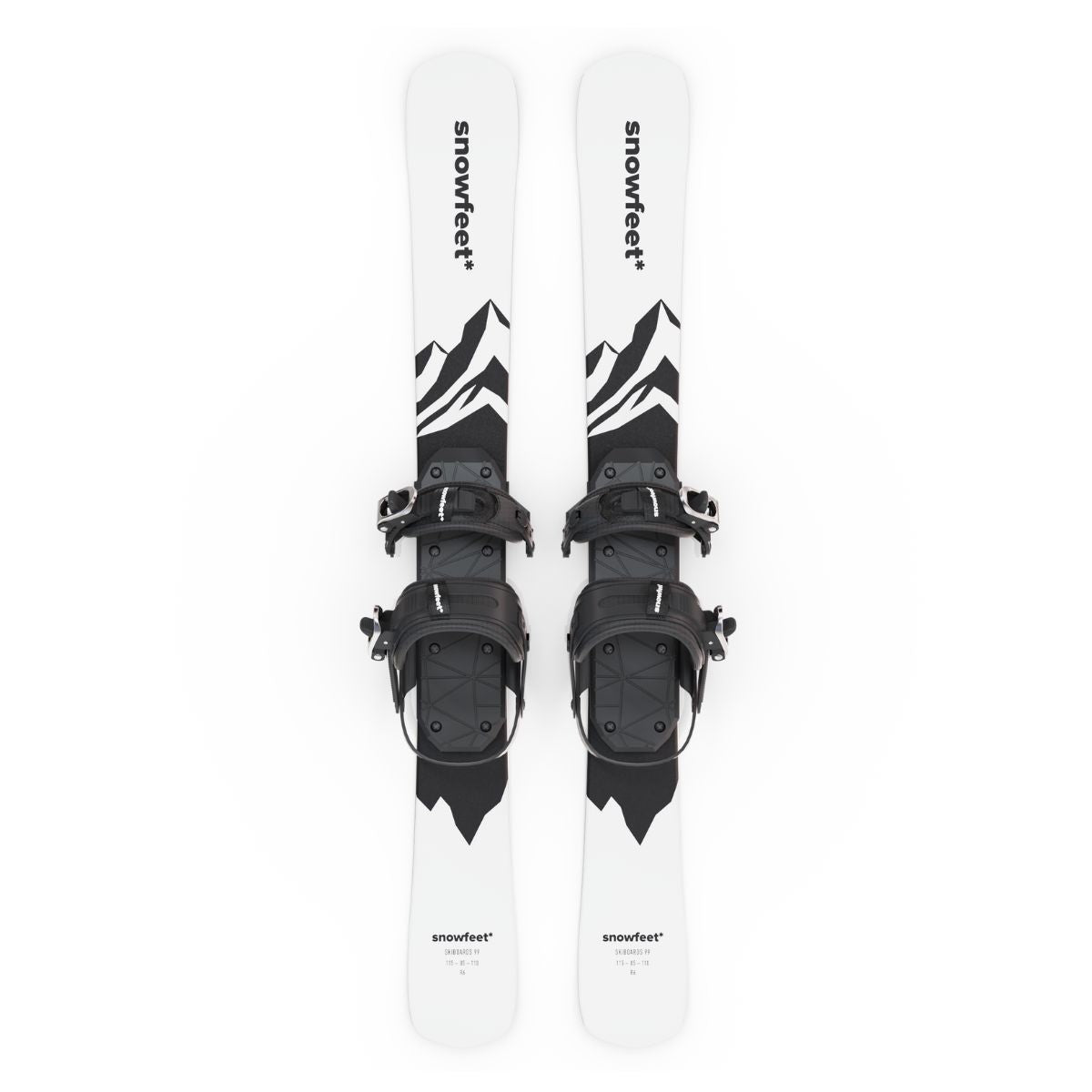 Snowfeet* Skiblades | 99 CM | Skiboards Snowblades Short Skis