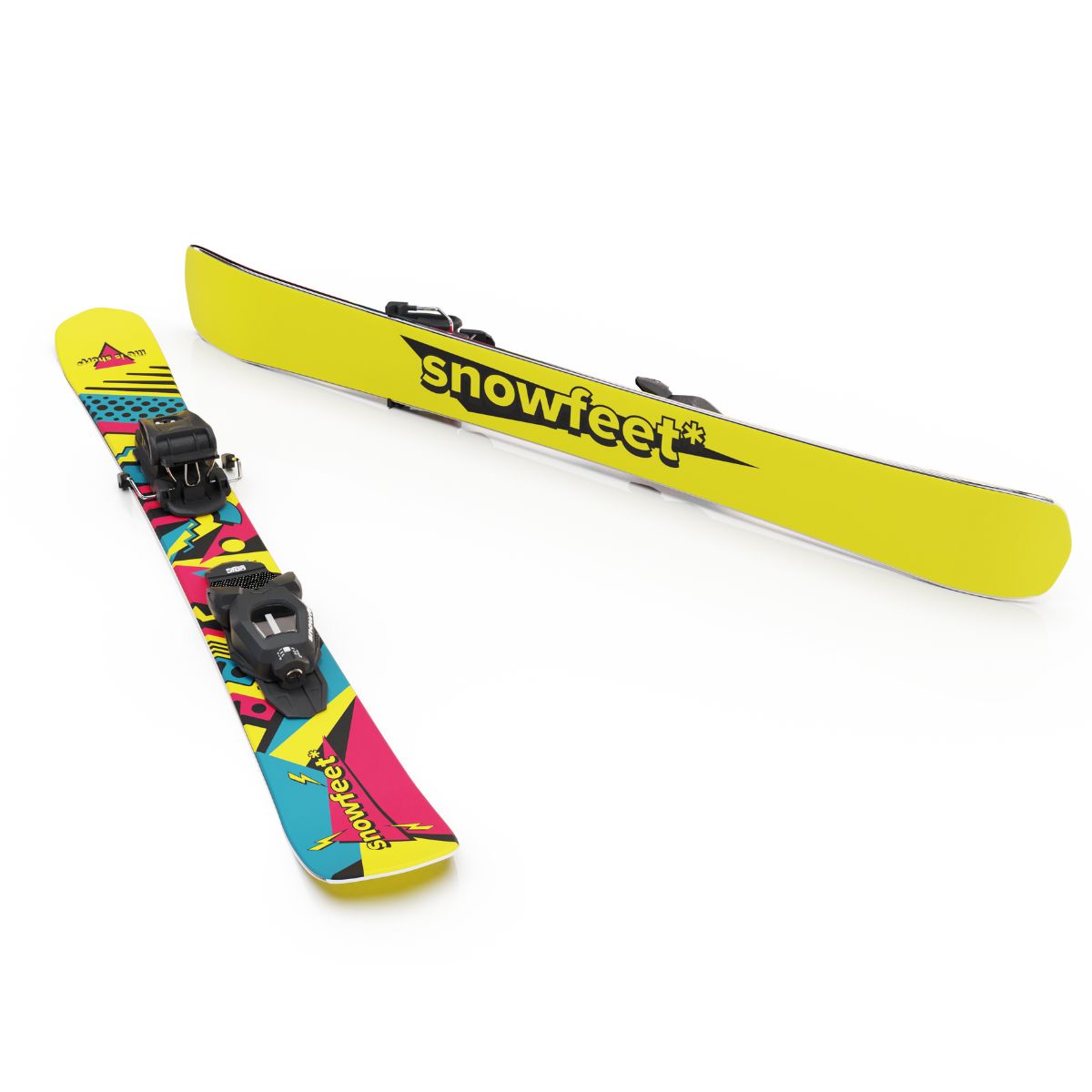 Snowfeet* Skiblades | 99 CM | Skiboards Snowblades Short Skis