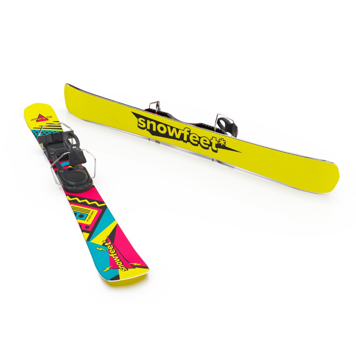 Snowfeet* Skiblades | 99 CM | Skiboards Snowblades Short Skis