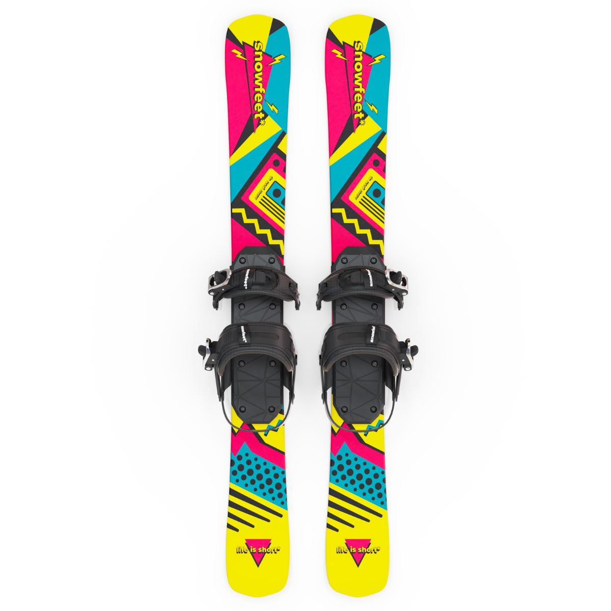 Snowfeet* Skiblades | 99 CM | Skiboards Snowblades Short Skis