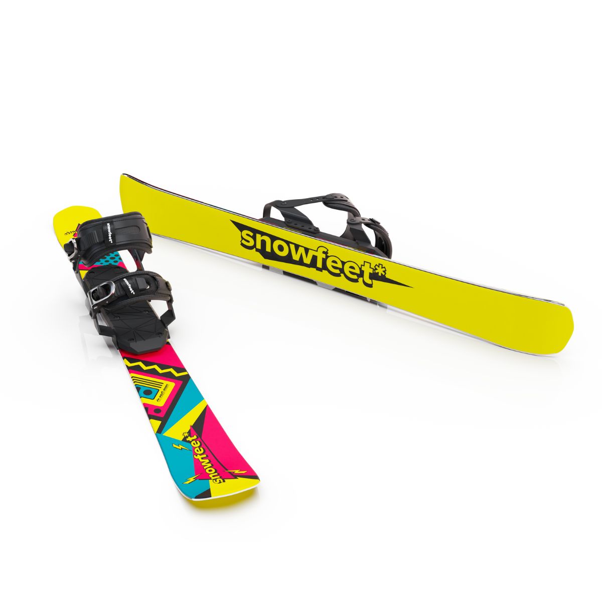 Snowfeet* Skiblades | 99 CM | Skiboards Snowblades Short Skis