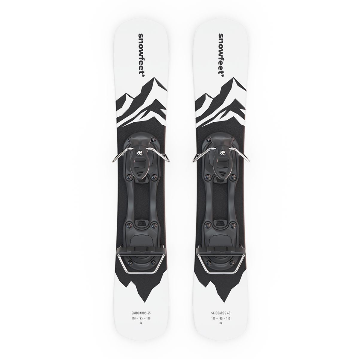 Snowfeet* Skiblades | 65 CM | Skiboards Snowblades Short Mini Skis - snowfeet*