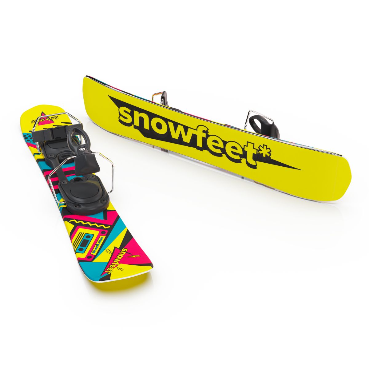 Snowfeet* Skiblades | 65 CM | Skiboards Snowblades Short Mini Skis - snowfeet*